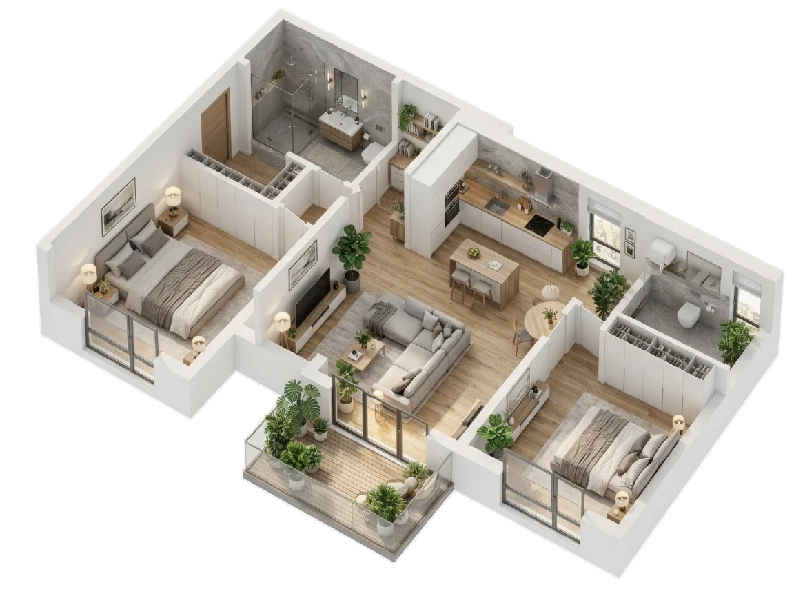 The Waugh, 2 bed