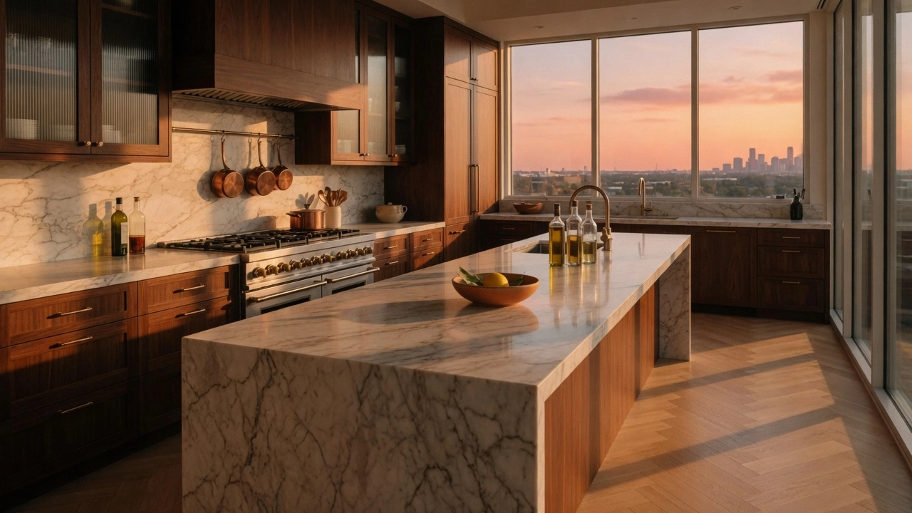 Kitchen at golden hour